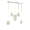 Závesná lampa 5L 105x19,5x123 cm TUFIA ľanová krémová