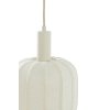 Závesná lampa 5L 105x19,5x123 cm TUFIA ľanová krémová