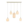 Závesná lampa 5L 105x19,5x123 cm TUFIA ľanová krémová