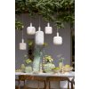 Závesná lampa 5L 105x19,5x123 cm TUFIA ľanová krémová