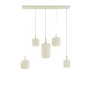 Závesná lampa 5L 105x19,5x123 cm TUFIA ľanová krémová