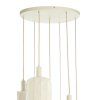 Závesná lampa 7L Ø53x135 cm TUFIA ľanová krémová