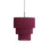 Závesná lampa 3L Ø45x50 cm MALAIKA tmavofialová