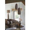 Závesná lampa Ø26x56 cm DIVALA antická tmavá terra