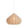 Závesná lampa Ø60x42,5 cm ZUBEDA ľanová prírodná