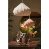 Závesná lampa Ø60x42,5 cm ZUBEDA ľanová prírodná