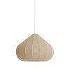 Závesná lampa Ø60x42,5 cm ZUBEDA ľanová prírodná