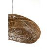 Závesná lampa 65x64x30,5 cm JANZUR ratan tmavohnedá