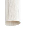 Závesná lampa Ø22x41,5 cm DANIA drevená potlač d hnedá+lano krémová