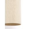 Závesná lampa Ø22x41,5 cm DANIA potlač dreva prírodná + lano krémová