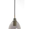 Závesná lampa 5L Ø45x36 cm LUKARO antický bronz + dymové sklo