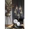 Závesná lampa 5L Ø45x36 cm LUKARO antický bronz + dymové sklo