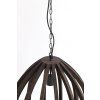 Závesná lampa Ø50x54 cm BARSIA drevo tmavohnedá