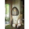 Závesná lampa Ø50x54 cm BARSIA drevo tmavohnedá