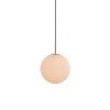 Závesná lampa Ø25 cm MEDINA antický bronz + matné biele sklo