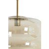 Závesná lampa Ø45x48 cm MISTY sklo jantárová+zlatá