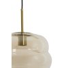 Závesná lampa Ø30x37 cm MISTY sklo jantárová+zlatá