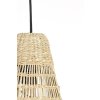Závesná lampa Ø20x52 cm LATIKA morská tráva prírodná