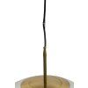 Závesná lampa Ø48 cm MEDINA antický bronz+sklo jantár