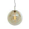 Závesná lampa Ø48 cm MEDINA antický bronz+sklo jantár
