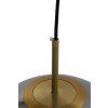 Závesná lampa Ø40 cm MEDINA antický bronz + dymové sklo