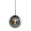 Závesná lampa Ø40 cm MEDINA antický bronz + dymové sklo