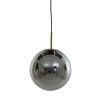 Závesná lampa Ø40 cm MEDINA antický bronz + dymové sklo