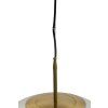 Závesná lampa Ø40 cm MEDINA antický bronz + číre sklo