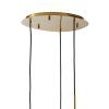 Závesná lampa 3L Ø40x160 cm MAYSON sklo zlatá-číra+zlatá