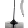 Závesná lampa 3L Ø40x160 cm MAYSON dymové sklo + matná čierna
