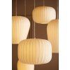 Závesná lampa Ø44x31 cm LEXA biela