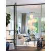Závesná lampa Ø44x31 cm LEXA biela