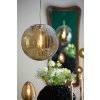 Závesná lampa Ø48 cm MAGDALA sklo hnedá+zlatá