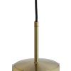 Závesná lampa Ø48 cm MAGDALA sklo hnedá+zlatá