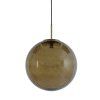 Závesná lampa Ø48 cm MAGDALA sklo hnedá+zlatá