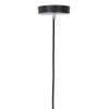 Závesná lampa Ø40 cm MEDINA sklo dúha+čierna