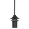Závesná lampa 10L 120x60x110 cm MAYSON dymové sklo + matná čierna