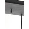 Závesná lampa 10L 120x60x110 cm MAYSON dymové sklo + matná čierna