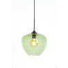 Závesná lampa Ø30x25 cm MAYSON sklo zelená+matná čierna