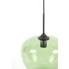 Závesná lampa Ø30x25 cm MAYSON sklo zelená+matná čierna