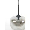 Závesná lampa Ø23x18 cm MAYSON dymové sklo+matná čierna