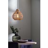 Závesná lampa Ø30x31,5 cm PACINO ratan tmavohnedá
