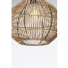 Závesná lampa Ø30x31,5 cm PACINO ratan tmavohnedá