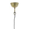 Závesná lampa Ø60x43 cm GULARO drevo hnedá+bronzová