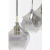 Závesná lampa 5L Ø61x66 cm RAKEL antický bronz + dymová