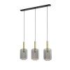 Závesná lampa 3L 100x22x32 cm LEKAR mravenec bronz + dymové sklo