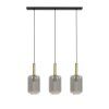 Závesná lampa 3L 100x22x32 cm LEKAR mravenec bronz + dymové sklo