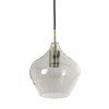Závesná lampa 5L 104x20x120 cm RAKEL antický bronz + dymová
