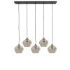Závesná lampa 5L 104x20x120 cm RAKEL antický bronz + dymová