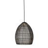Závesná lampa Ø30x37 cm MEYA čierno-zlatá